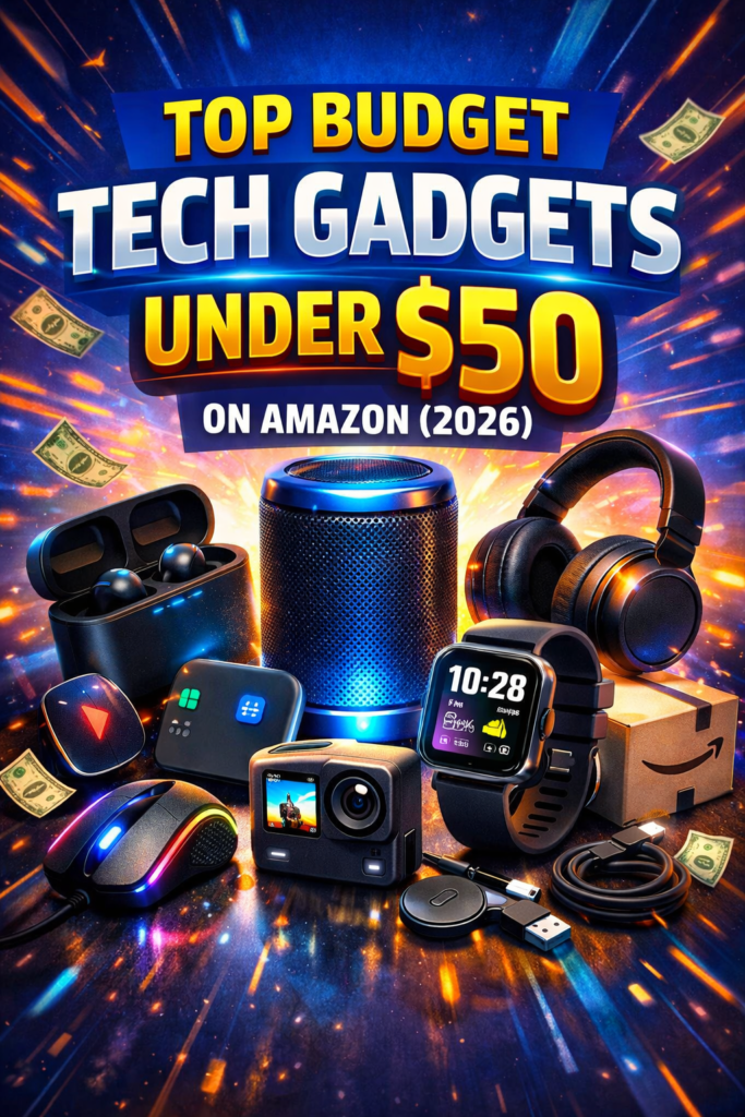 Top Budget Tech Gadgets Under $50 on Amazon (2026) Best Budget Tech Gadgets Under $50 on Amazon (2026)